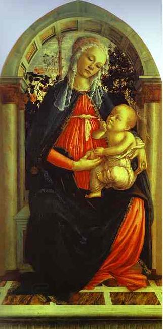 Sandro Botticelli Madonna of the Rosegarden China oil painting art
